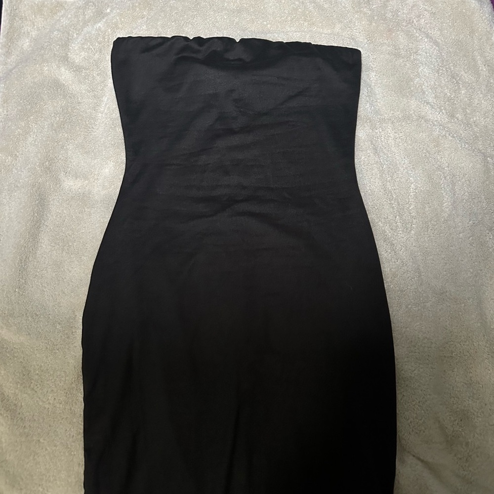 Long Black Tube Dress